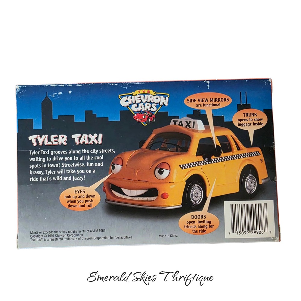 The Chevron Cars Tyler Taxi New In Pkg. Vtg 1997 free shipping - Picture 4 of 6